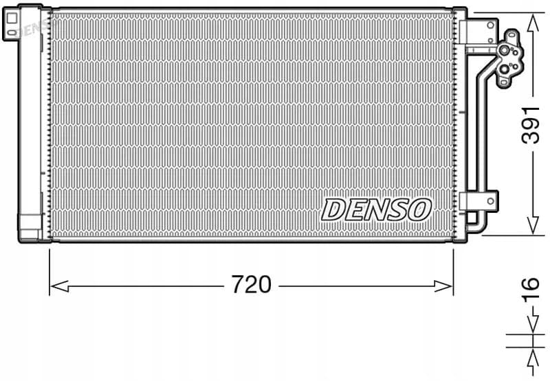 Condensador de aire acondicionado Denso DCN32020 usado 2