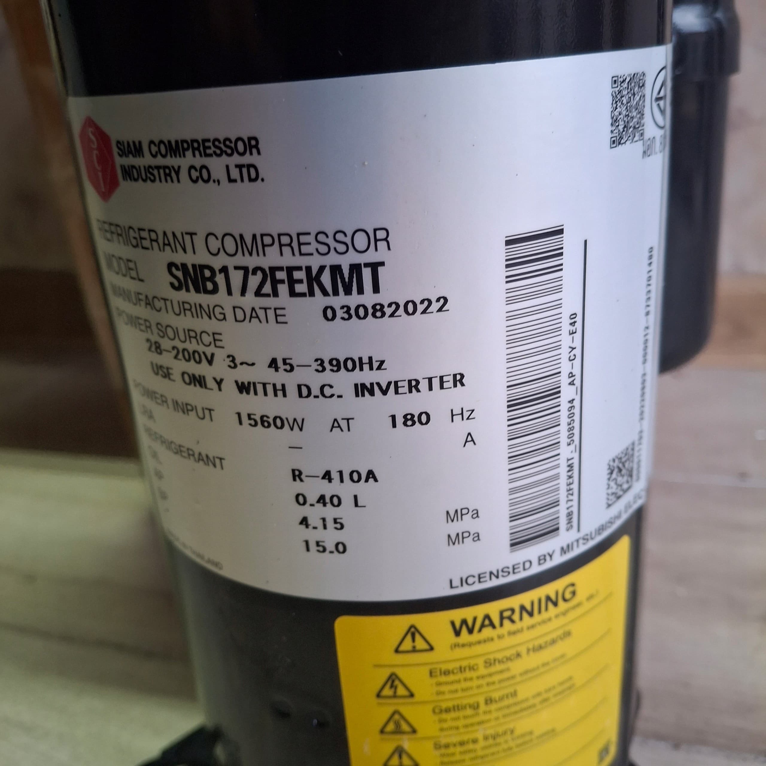 Compresor de Aire Bosch SNB172FEKMT 8733703188 nuevo 2