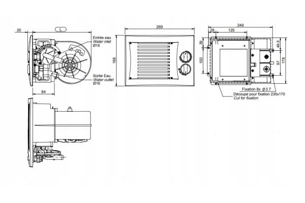 Calentador de Agua Universal 24V 6,6 KW nuevo 2