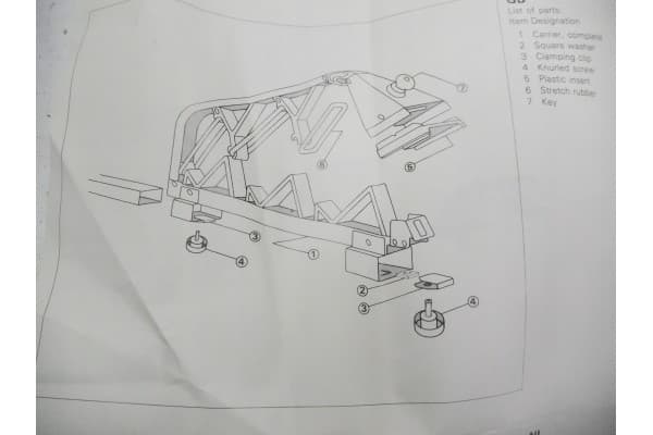 Portaesquís VW Golf II VR6 191071129D nuevo 9