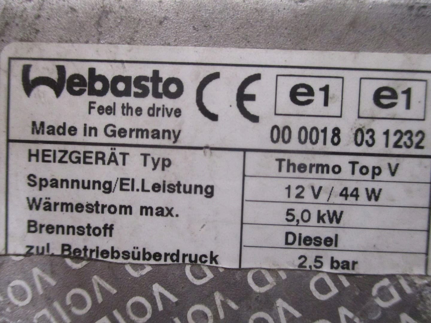 Calefacción estacionaria Webasto para BMW X6 F16 14R usado 3