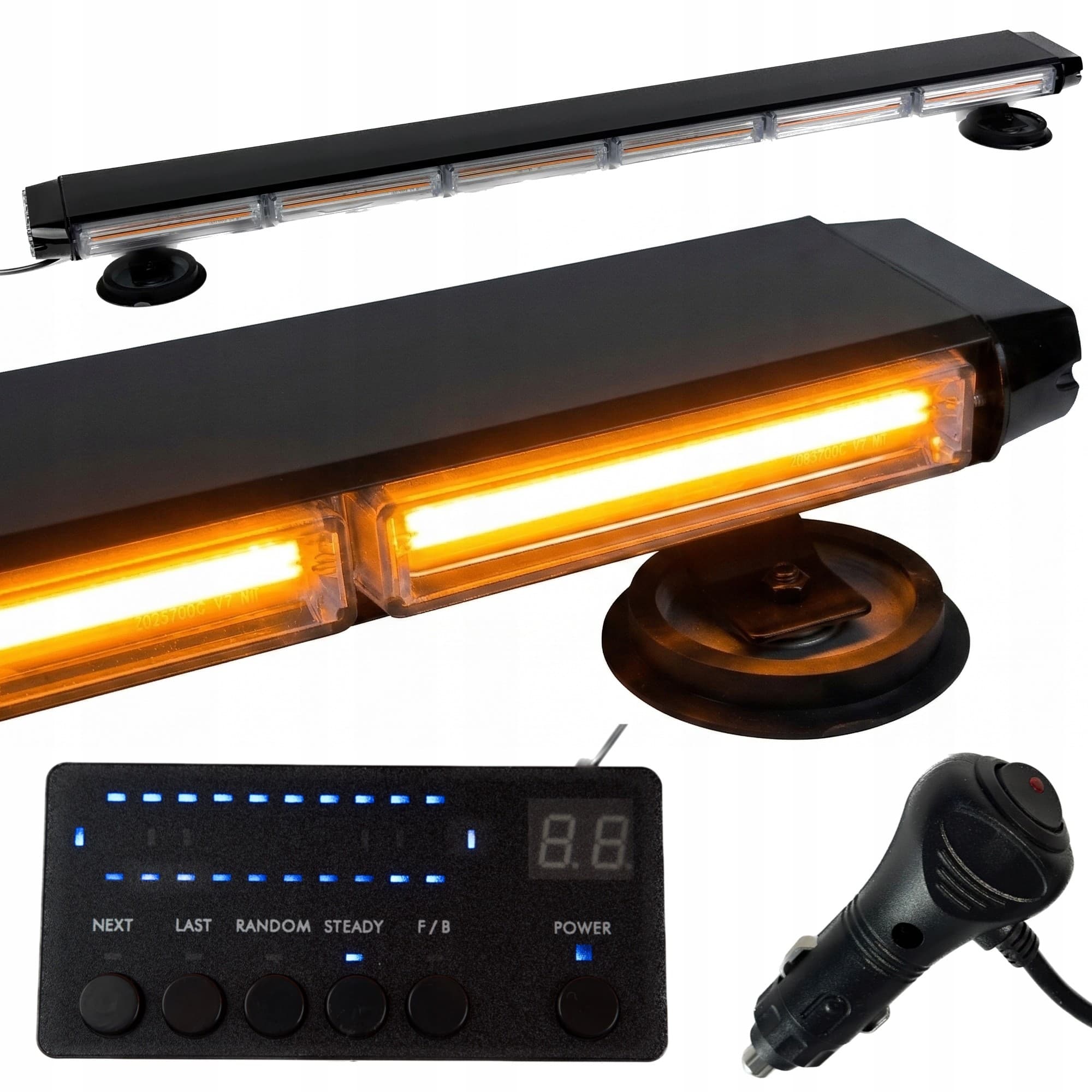 Barra de Luz Estroboscópica LED Naranja 93 cm 12-24 V nuevo