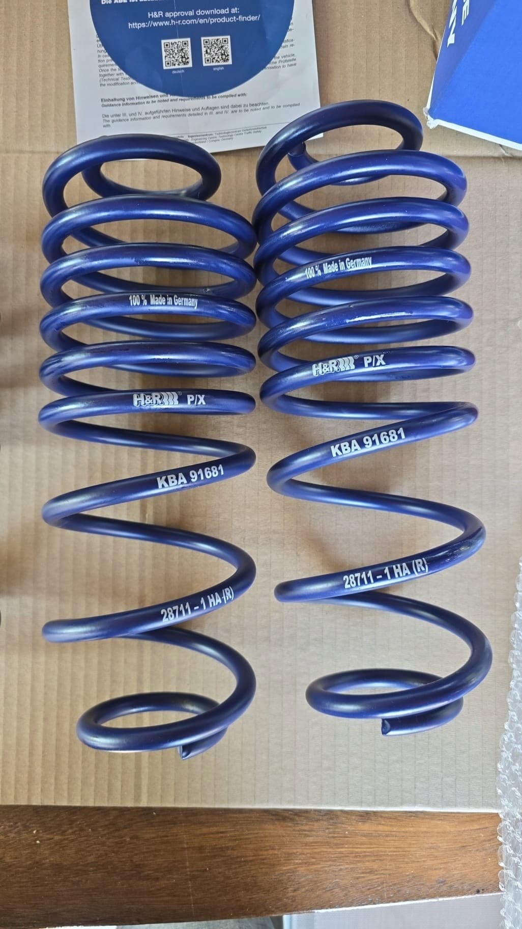 Kit de Suspensión H R 28711-2, Muelles nuevo 2