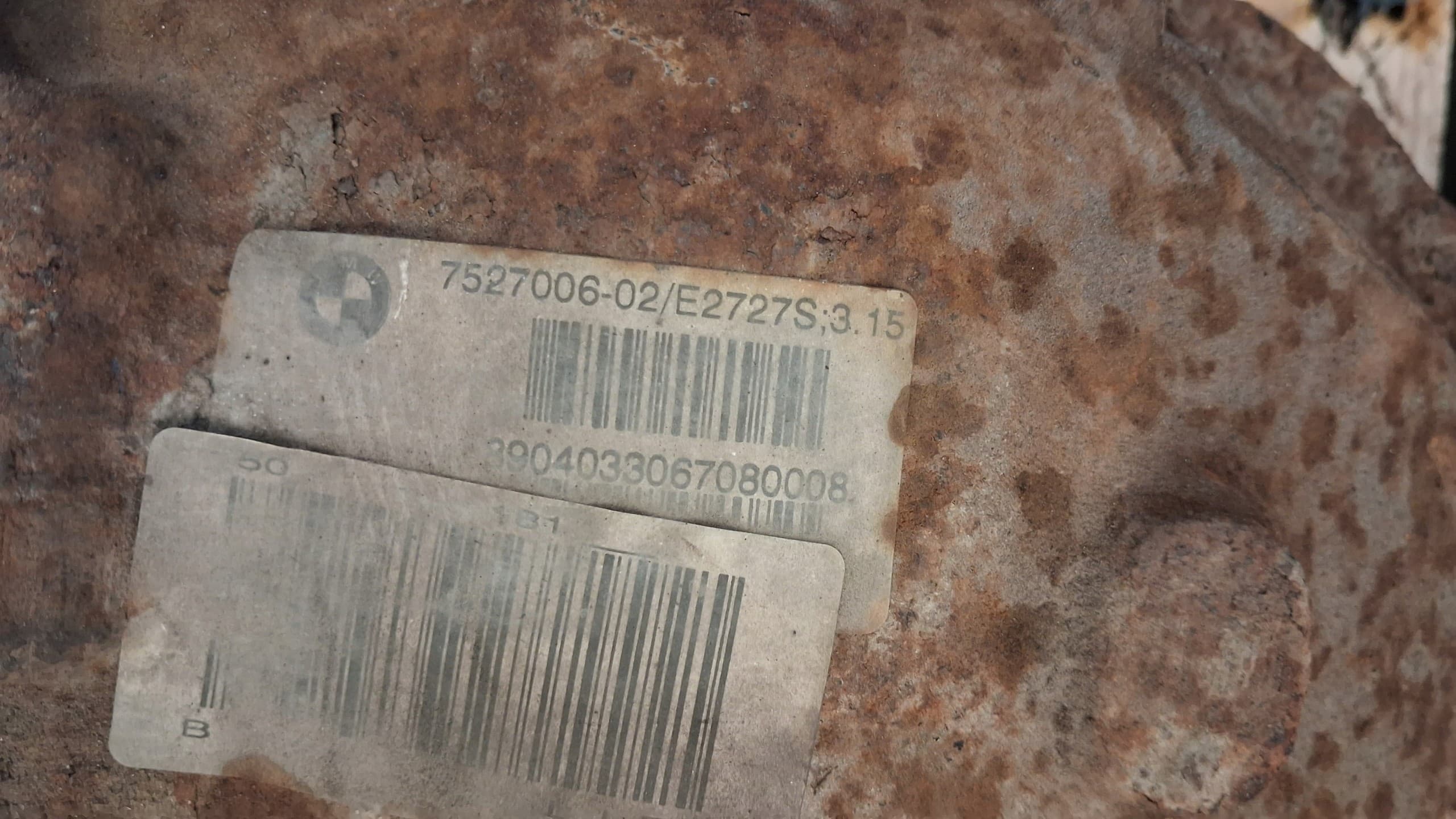 Diferencial Trasero BMW E60 525i 2.5 7527006 Relación 3.15 usado 3