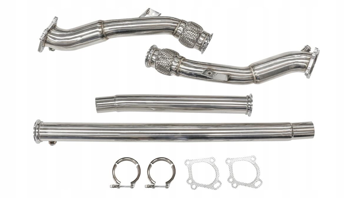 Downpipe Turboworks acero inoxidable Audi S4 B5 2.7 Biturbo nuevo 10