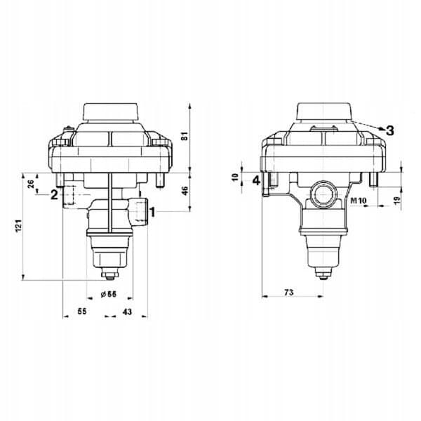Válvula de Freno para Remolque Wabco nuevo 4