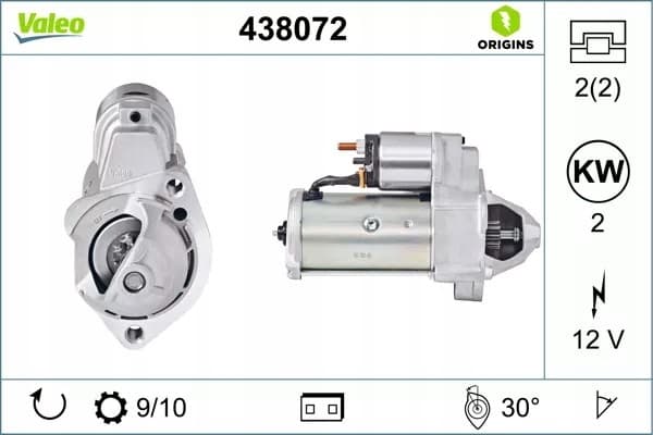 Motor de Arranque Valeo 438072 nuevo 2