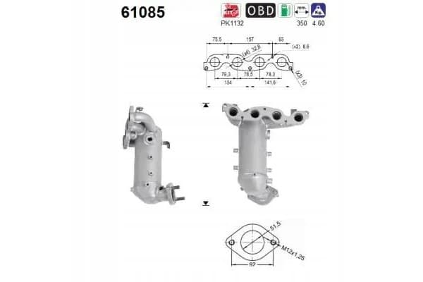 Catalizador Hyundai i20 1.2 Euro 4 2851003110 nuevo 2