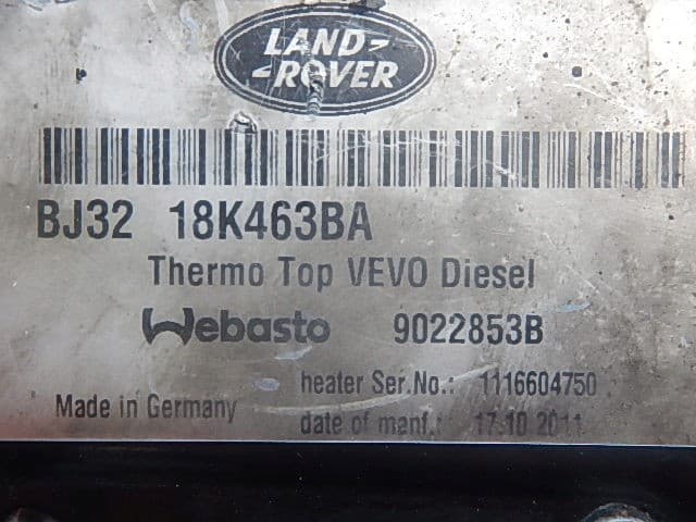 Webasto Original BJ32-18K463BA para Range Rover Evoque usado 3