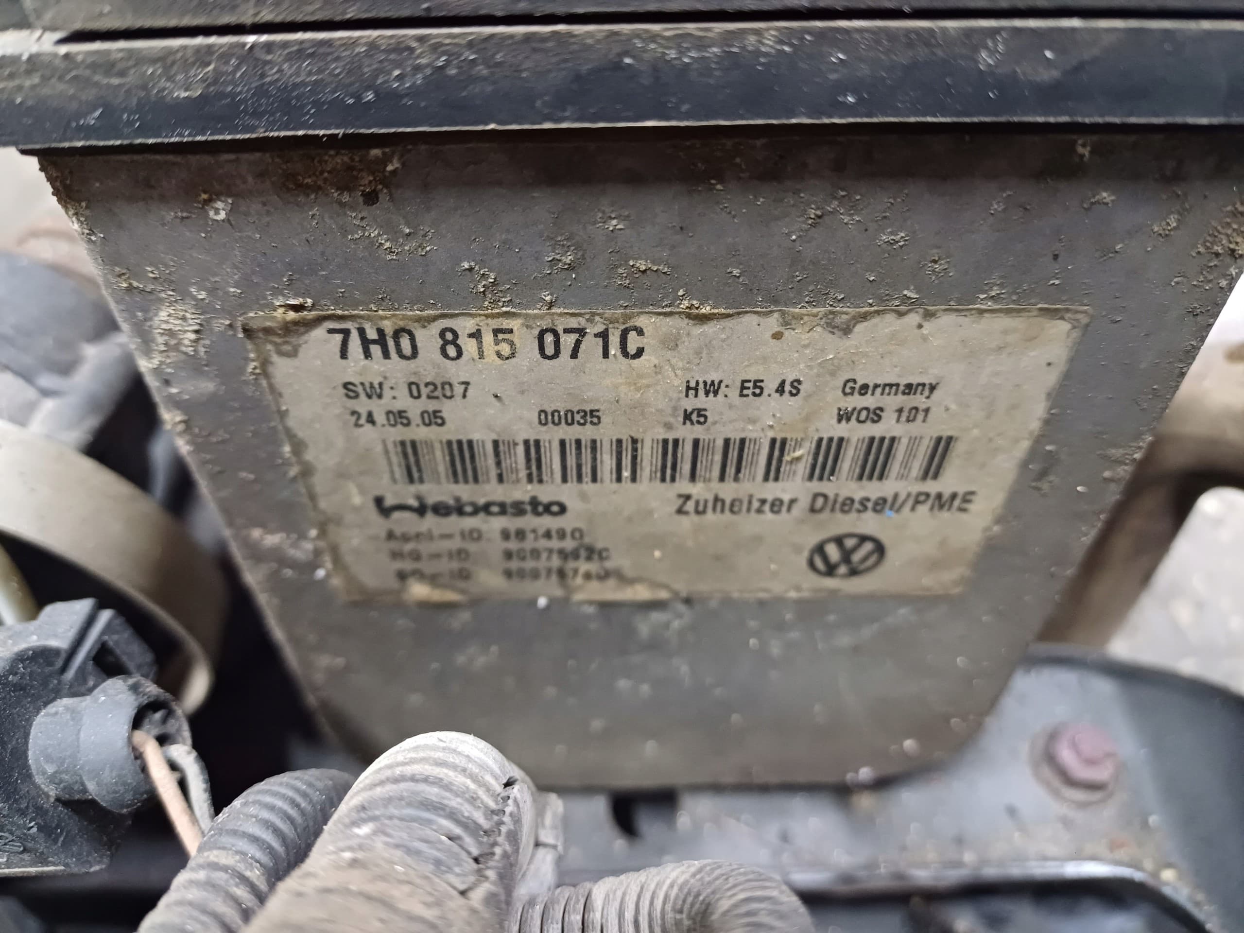 Calefactor estacionario original Volkswagen OE 7H0815071C usado 5
