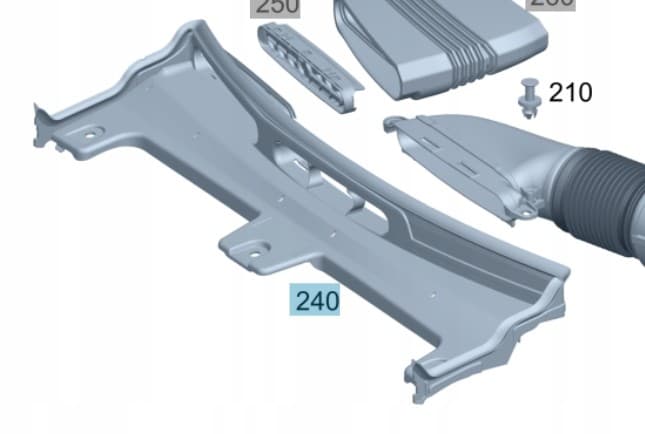 Protector de Correa Delantero Mercedes C W206 A2065000400 nuevo 2