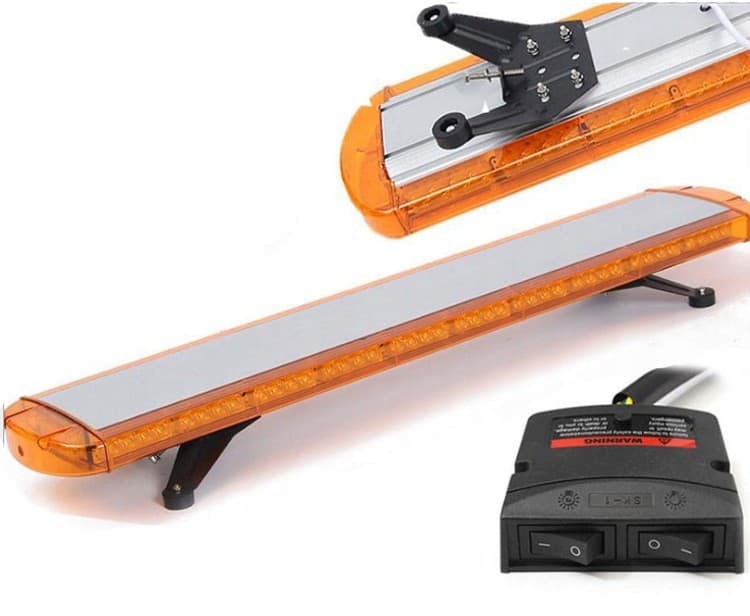 Barra de Luz Estroboscópica LED Naranja 12-24V 118cm usado