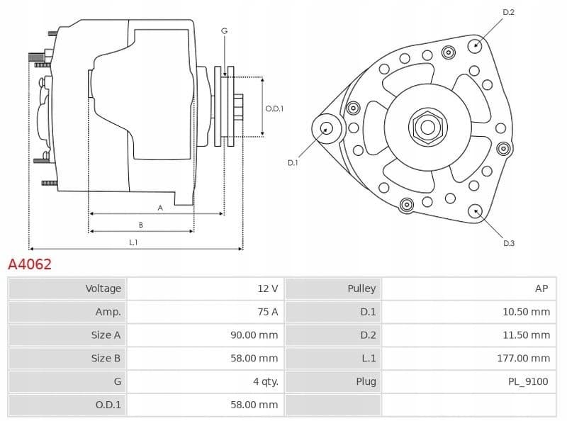 Alternador BV Psh 135.534.105.050 nuevo 5