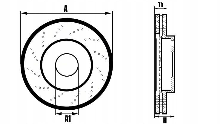 Discos de freno Tuning Mazda 6 Kombi GH 2007-2013 nuevo 2