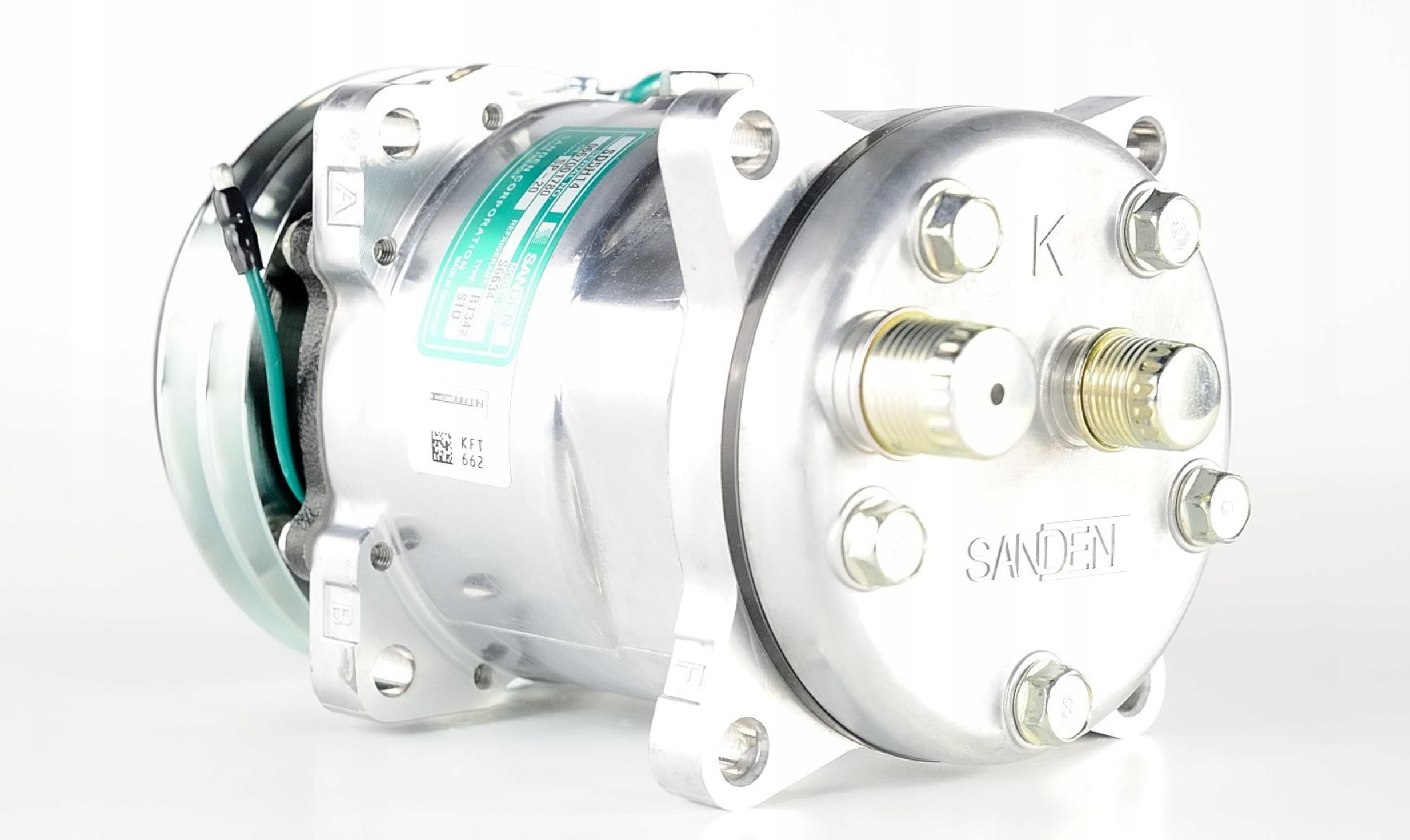 Compresor universal Sanden 24V SD5S14/6634S nuevo 2