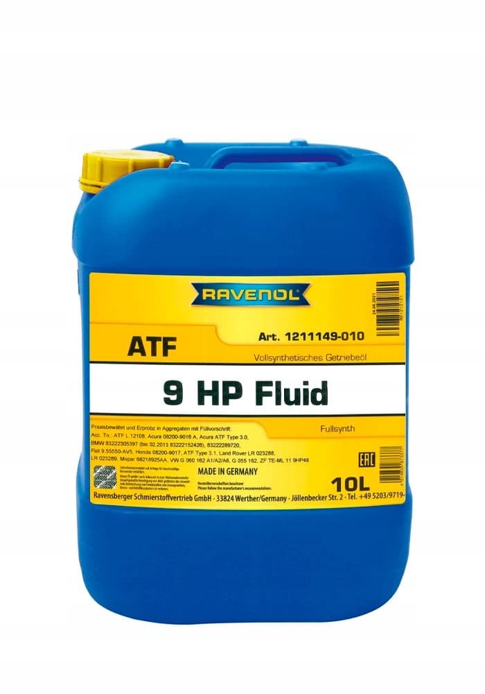 Aceite Ravenol Atf 9HP Fluido 10L / G 060 162 nuevo