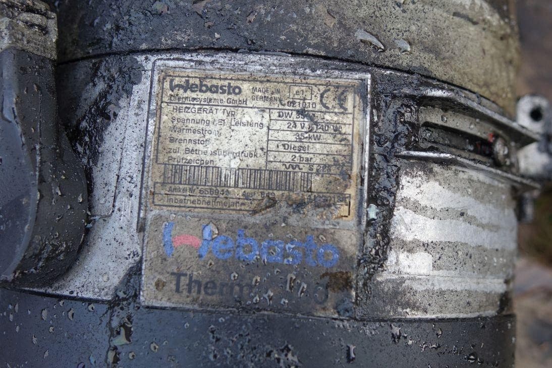 Calefactor estacionario 35KW DW350 Webasto Thermo 300 usado 3
