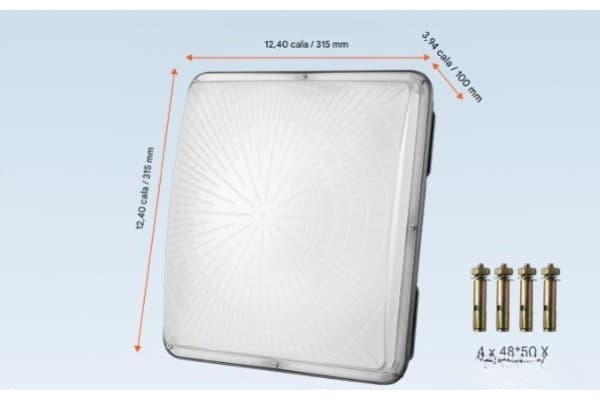 Set of 4x LED lamp 80W 8800 lm 5000K usado 2
