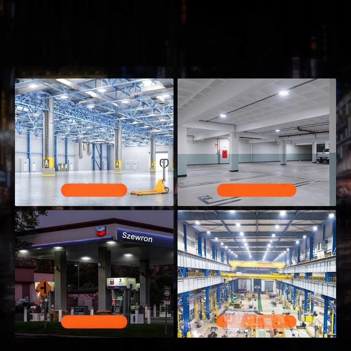 Set of 4x LED lamp 80W 8800 lm 5000K nuevo 4