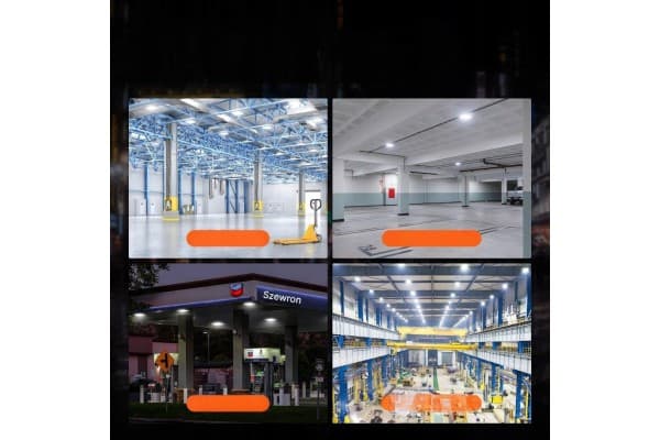 Set of 4x LED lamp 80W 8800 lm 5000K usado 4