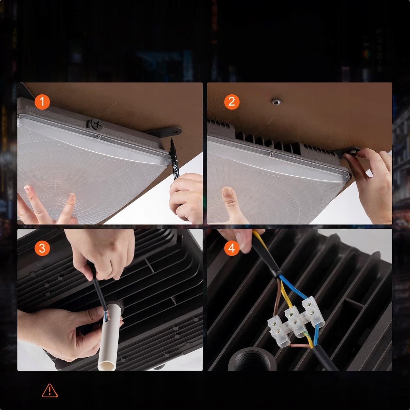 Set of 4x LED lamp 80W 8800 lm 5000K nuevo 6