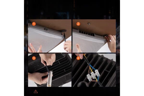 Set of 4x LED lamp 80W 8800 lm 5000K usado 6