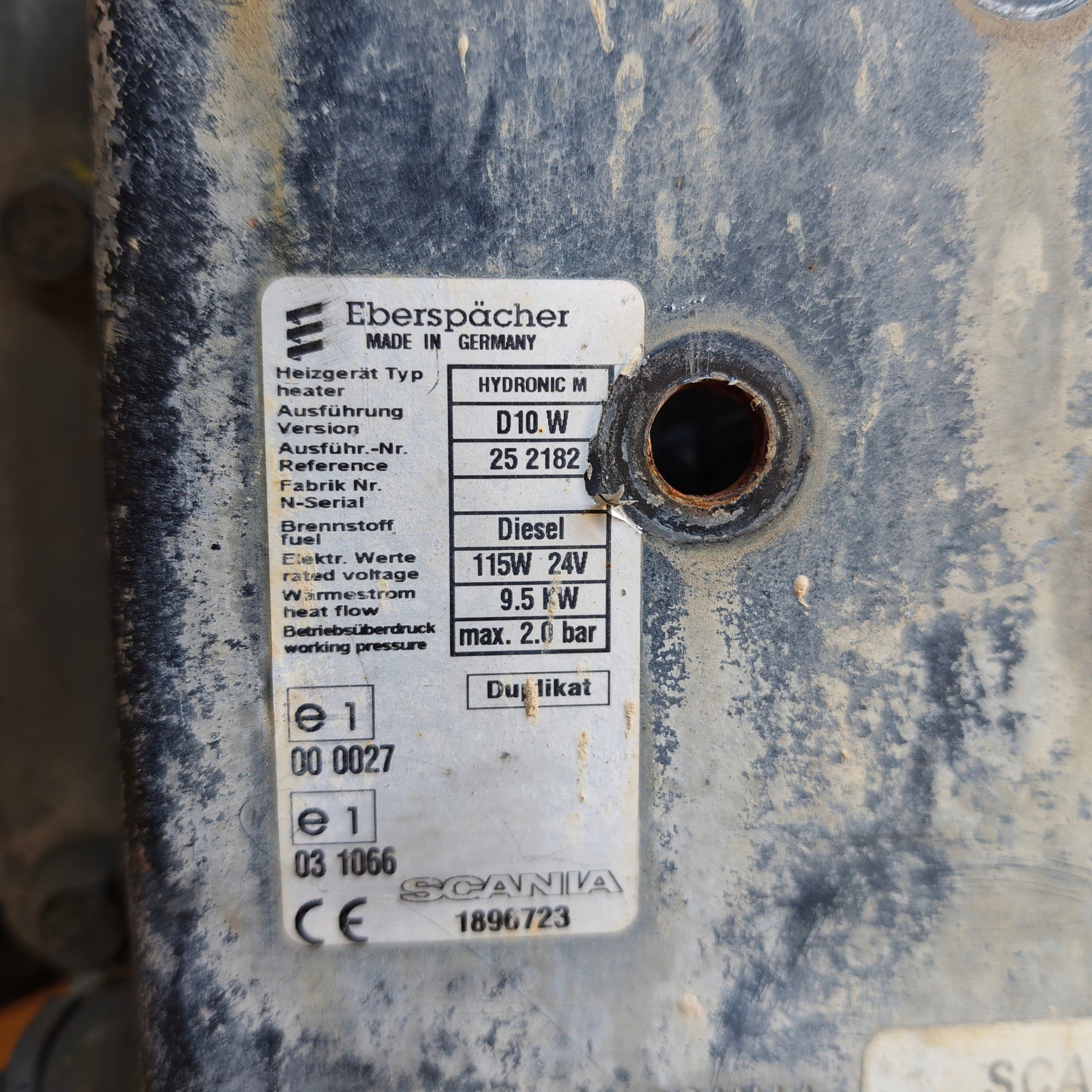 Calefactor de estacionamiento Hydronic D10W Scania 2488570 usado 4