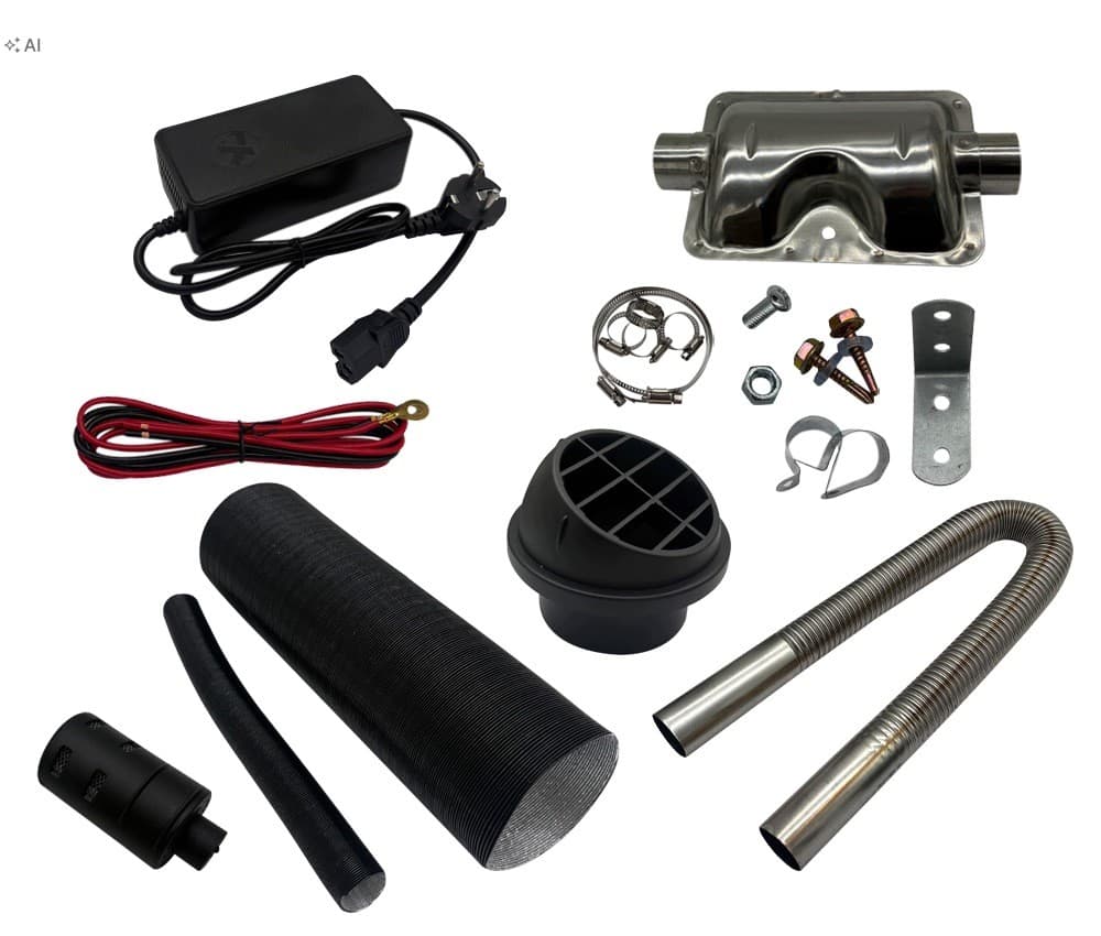 BearCool Diesel Heater 5kW 12V/24V/230V - Kit Remote Control nuevo 5