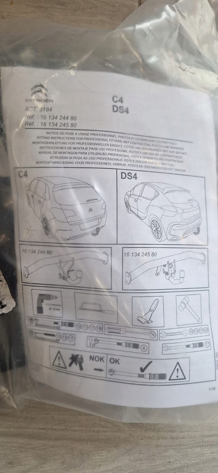 Enganche de Remolque Original para Citroën DS4 y C4 nuevo 6