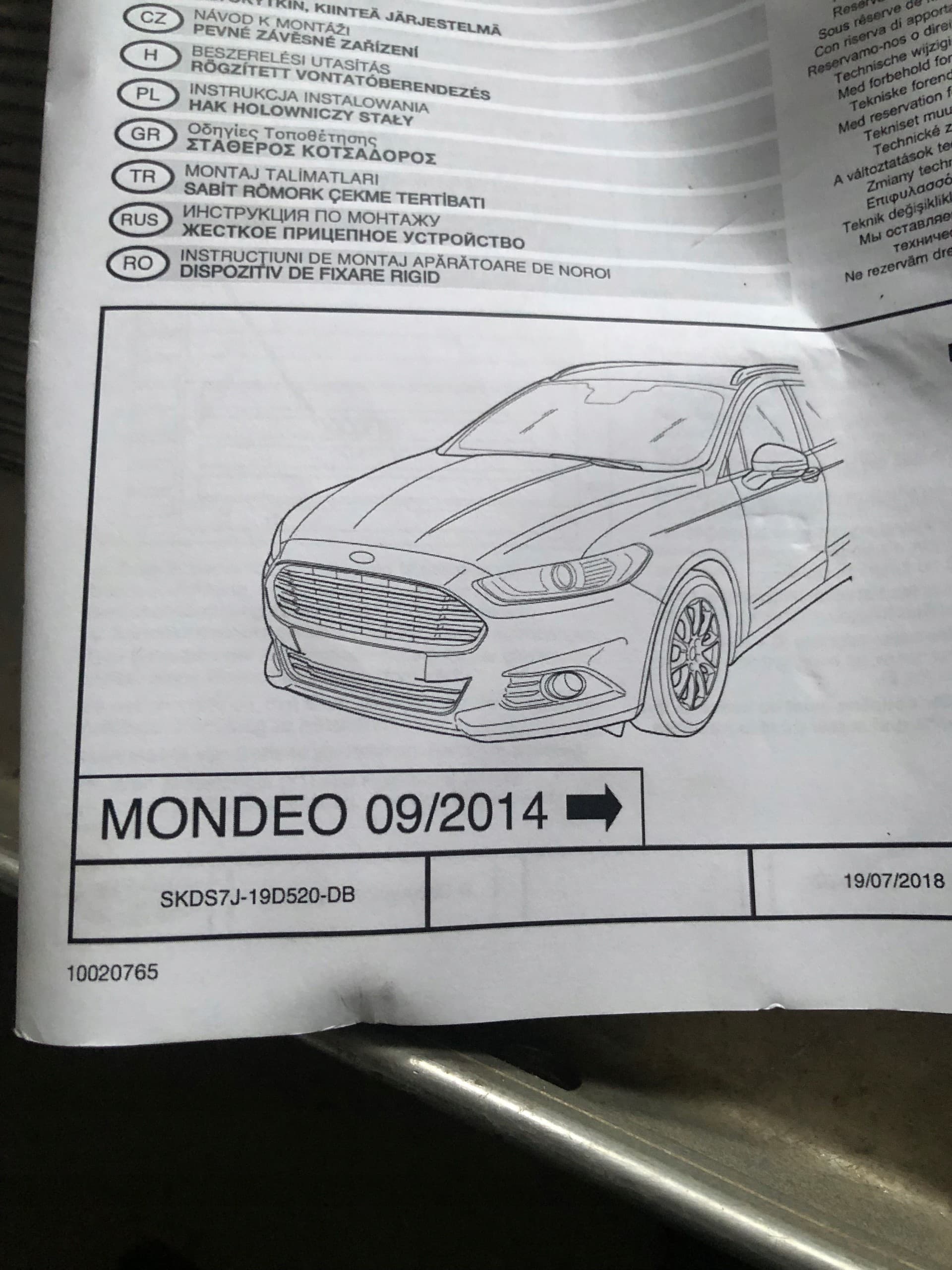 Barra de Remolque Original Ford MK5 2368469 nuevo 8