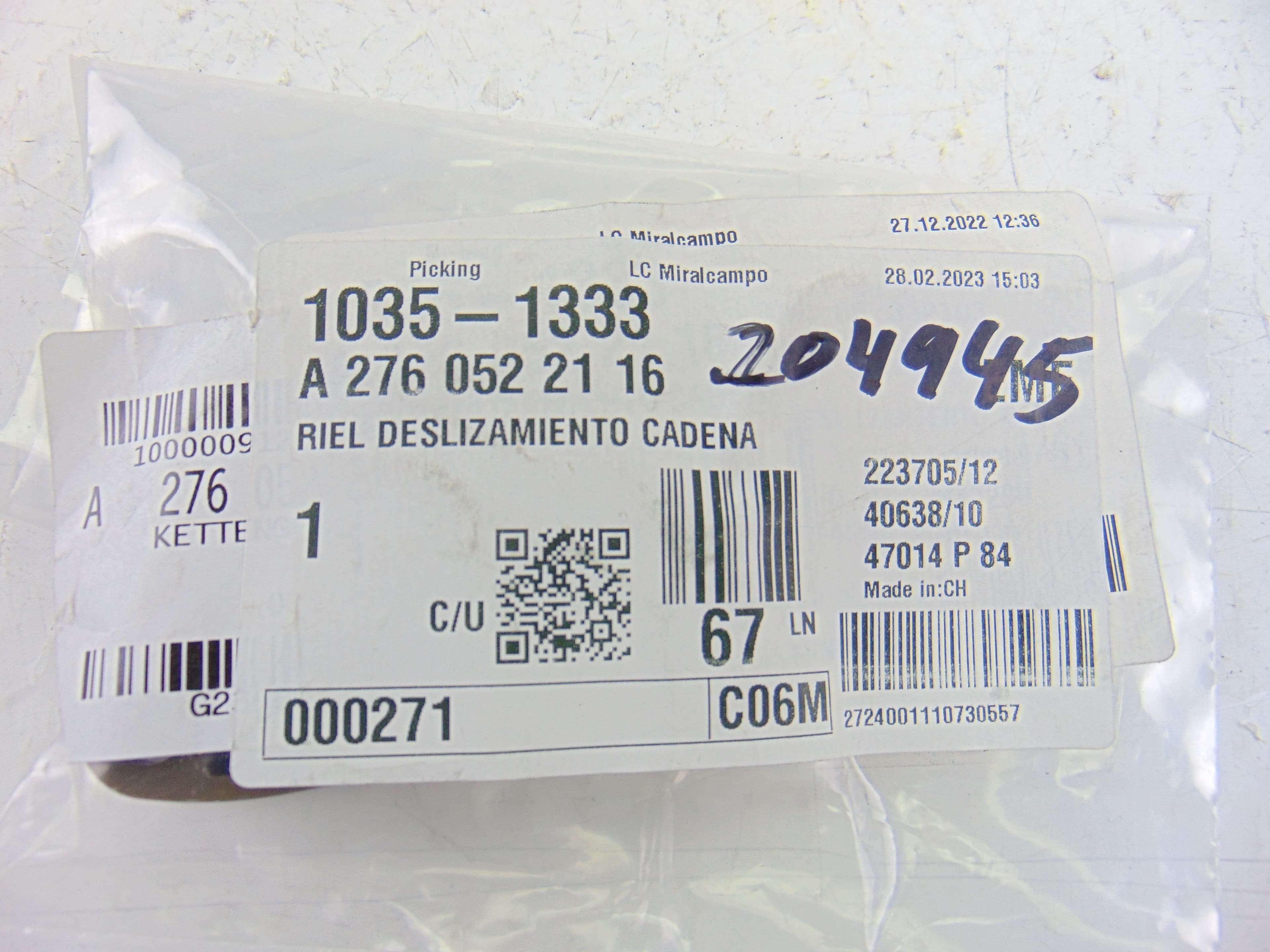 Kit distribucion, A2760522116 nuevo 2