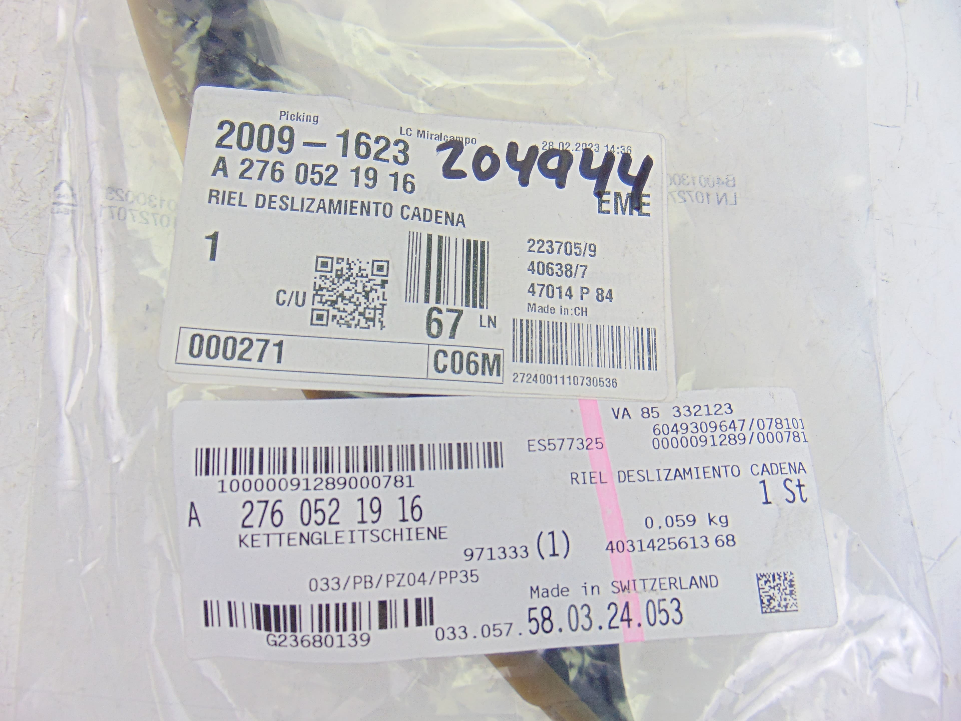 Kit distribucion, A2760521916 nuevo 2