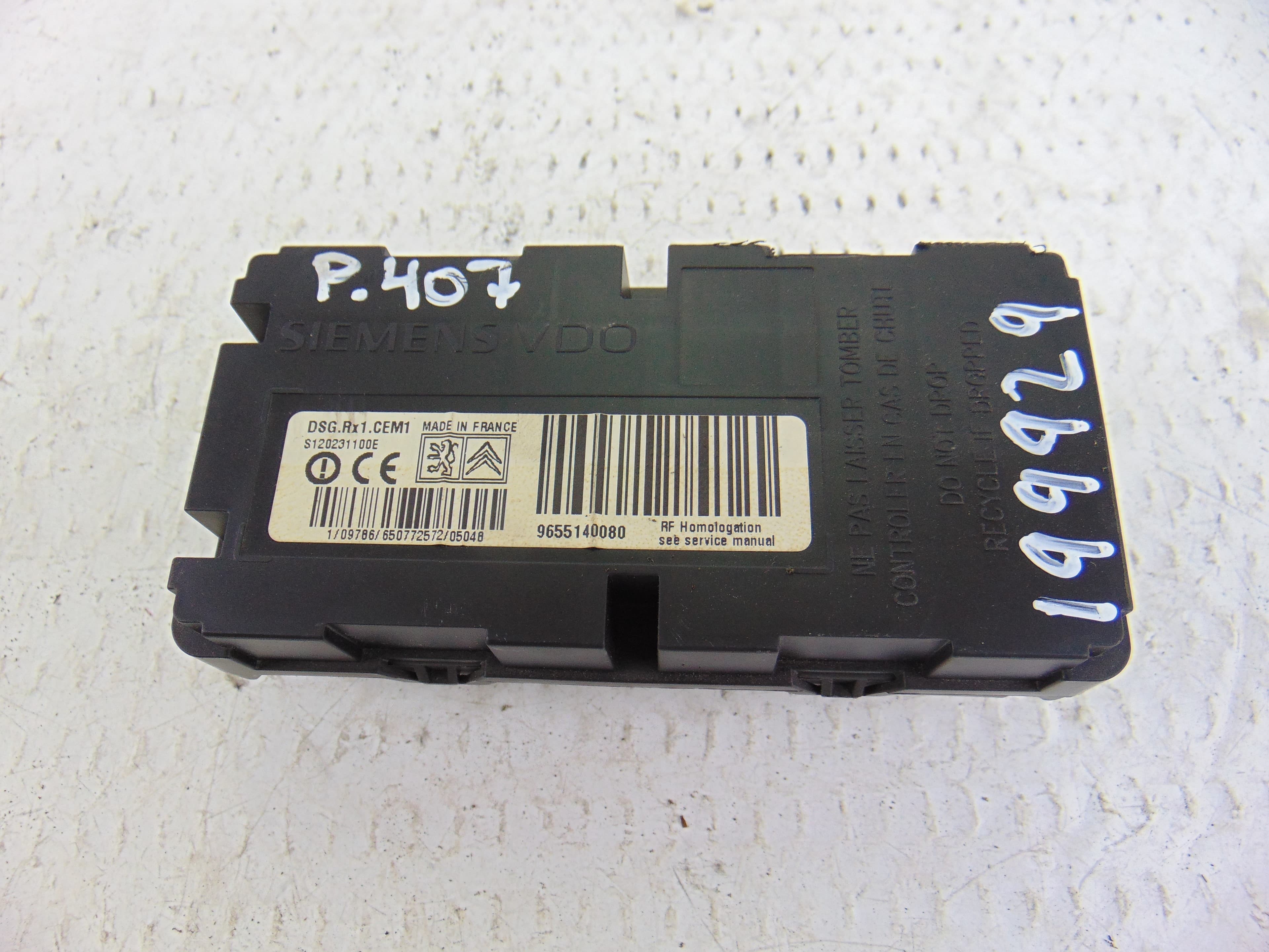 Módulo electrónico, Peugeot 407 ST Sport 2005, 9655140080 usado