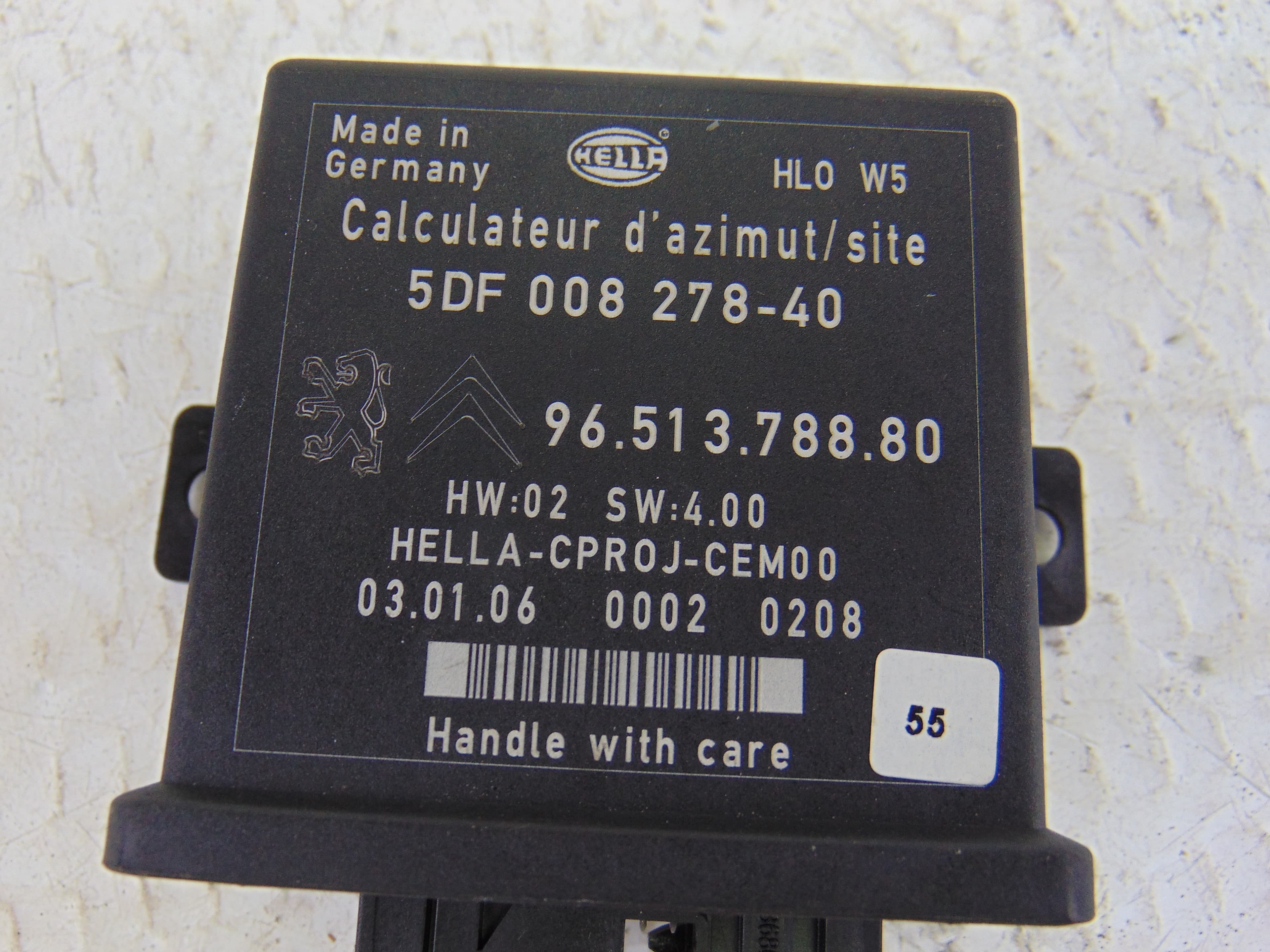 Módulo electrónico, Peugeot 407 Coupé Pack 2006, 9651378880 usado 4
