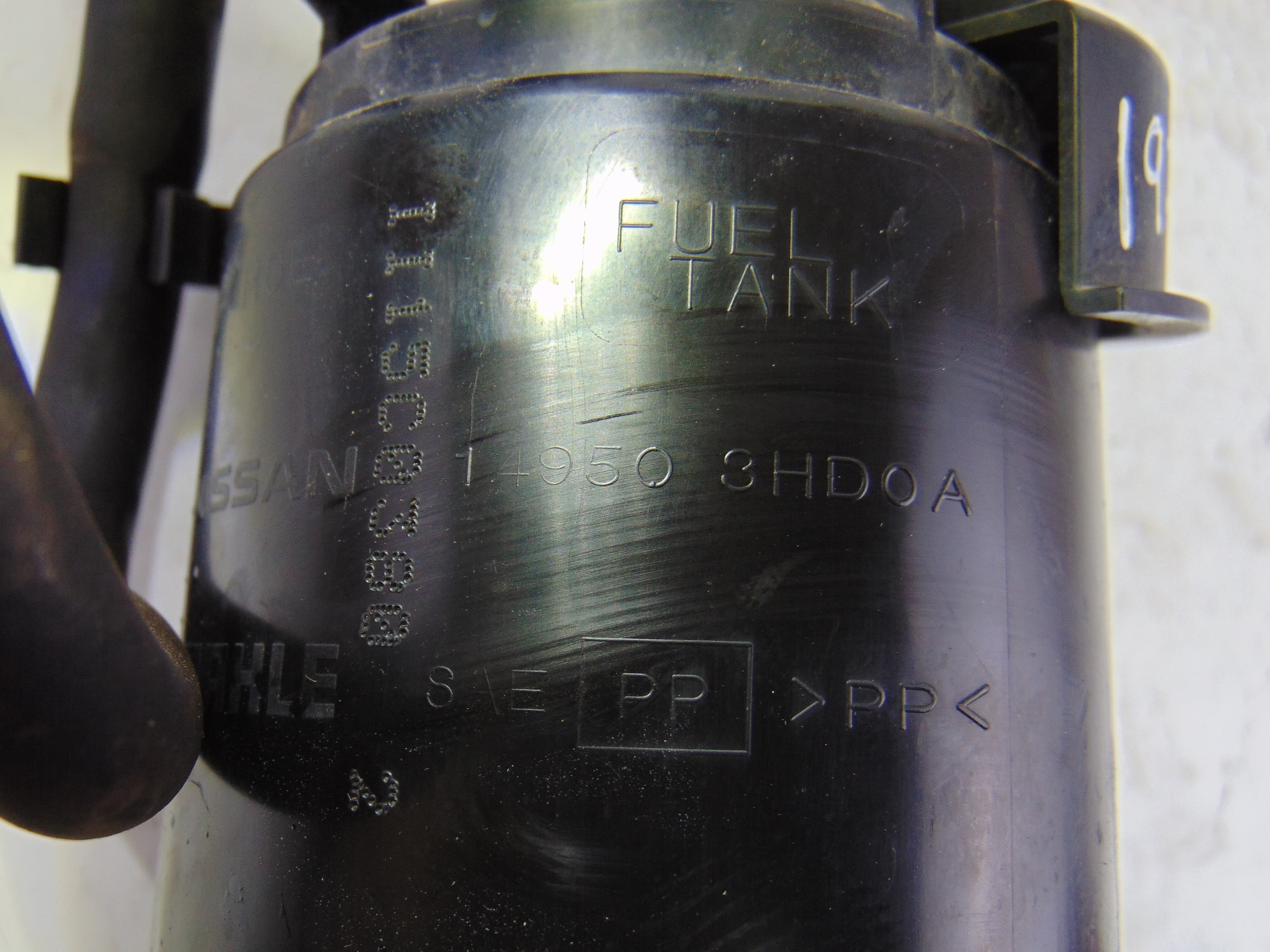 Filtro gasoil, Nissan Micra (K14) Acenta 2019, 149503HDOA usado 3