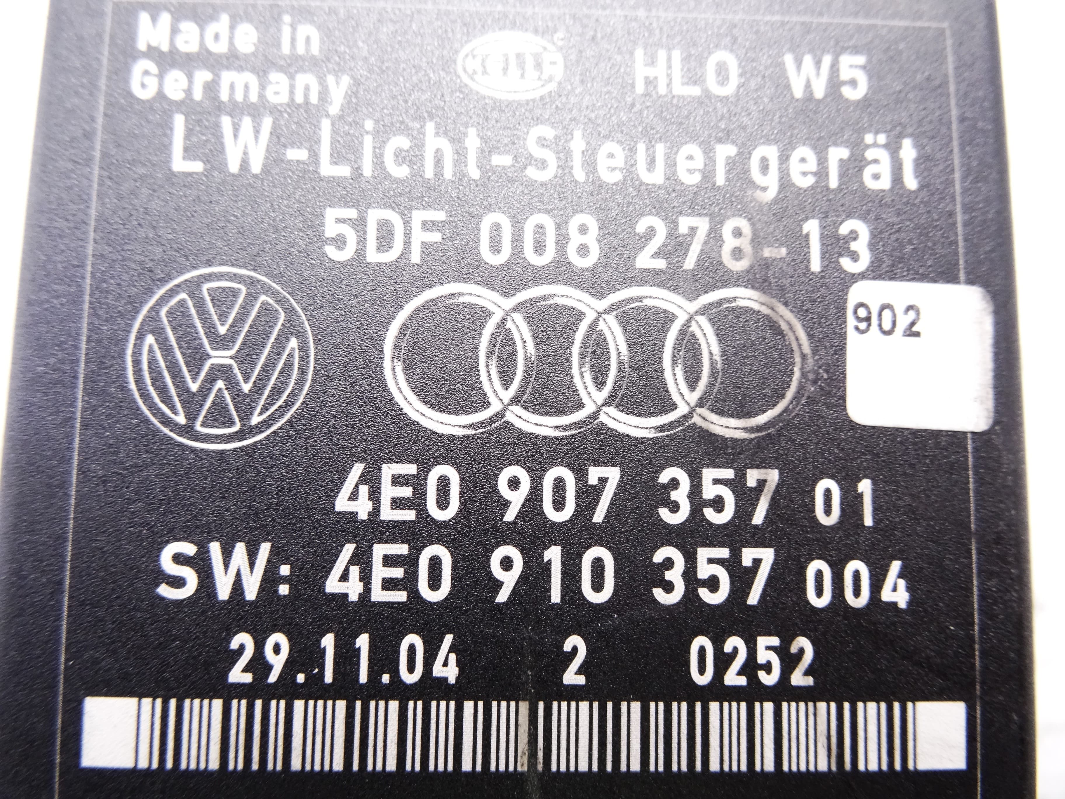 Módulo electrónico, Audi A8 (4E) 3.0 TDI Quattro 2005, 4E0907357 usado 3