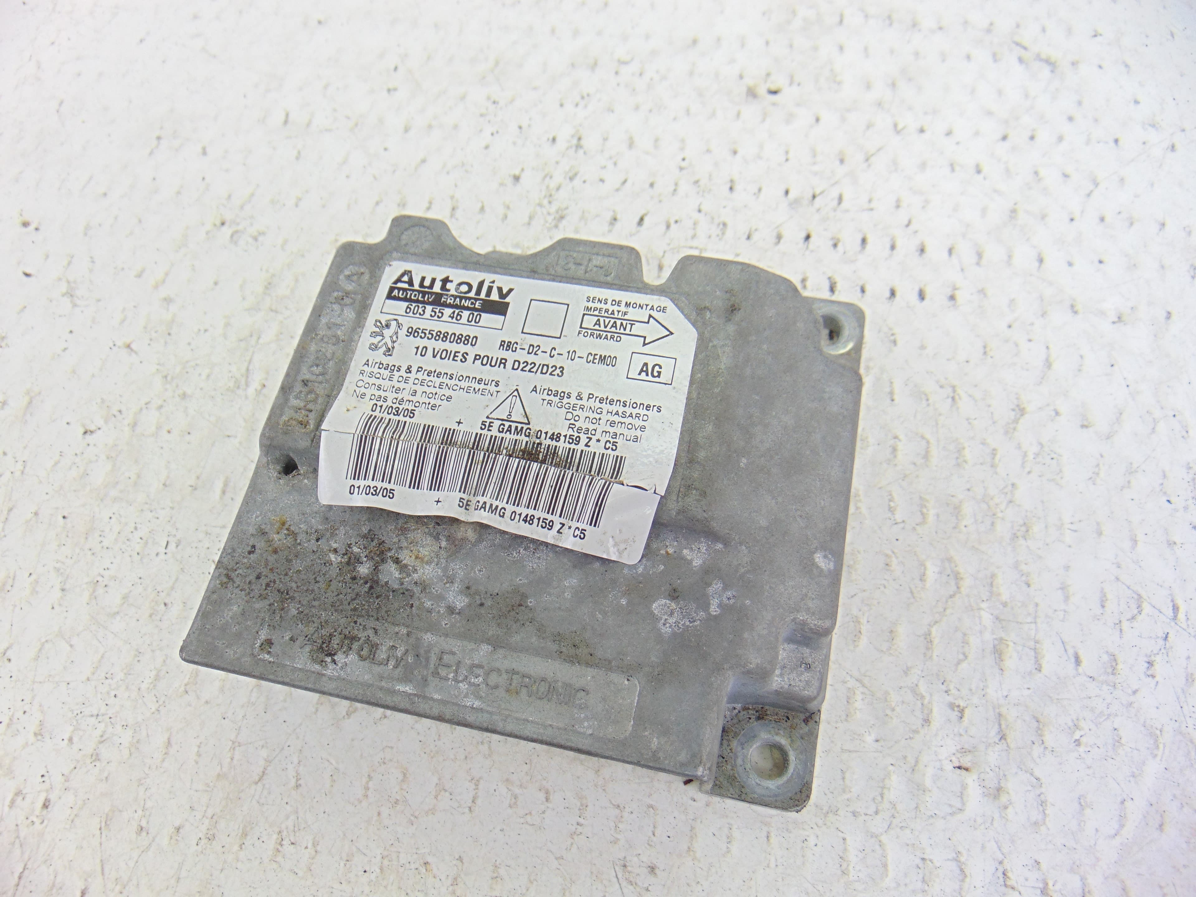 Centralita airbag, Peugeot 407 ST Sport 2005, 9655880880 usado