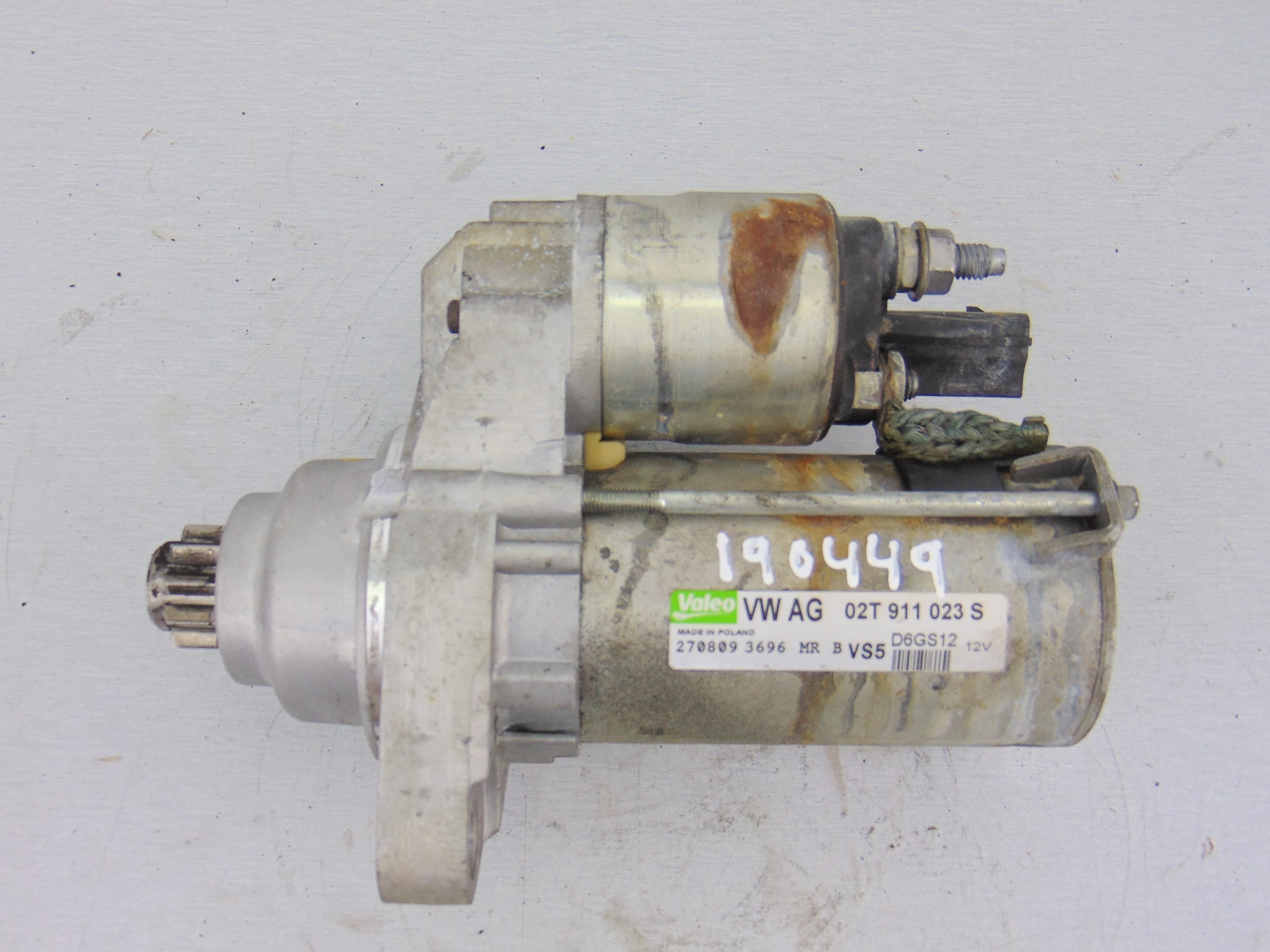 Motor arranque, Skoda Fabia (5J2) Active 2009, 02T911023S usado