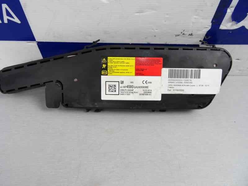 Airbag lateral derecho, Opel Insignia Berlina Cosmo, 307891699 usado