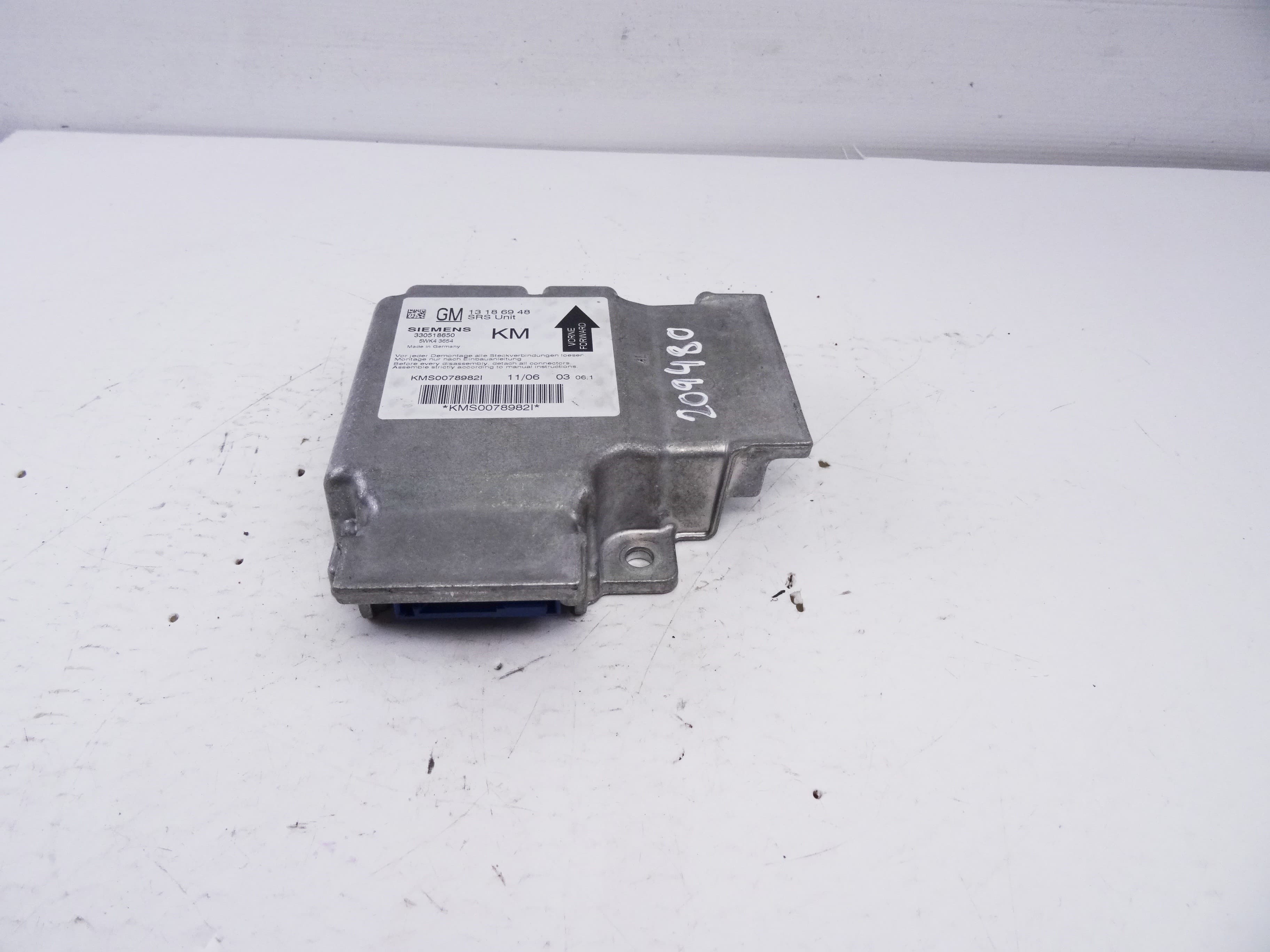 Centralita airbag, Opel Vectra C Berlina Cosmo 2006, 13186948 usado