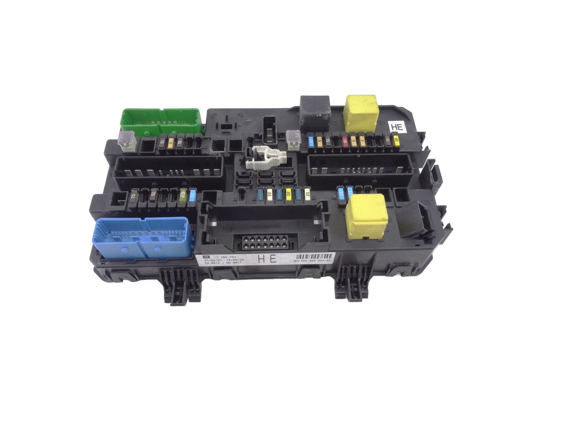 Caja reles / fusibles, Opel Zafira B Cosmo 2005, 13206757 usado
