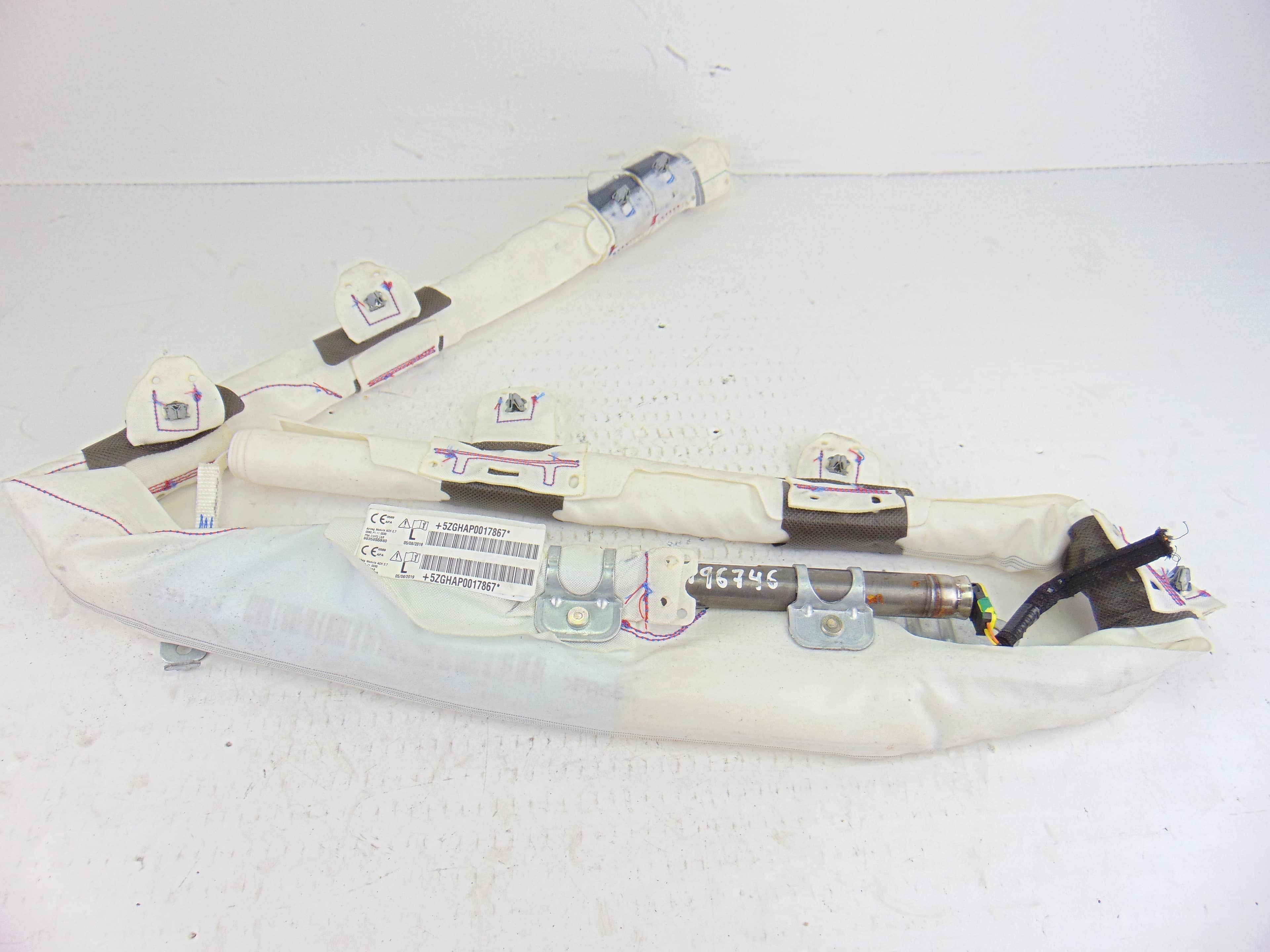 Airbag cortina delantero izquierdo, 9835655980 nuevo