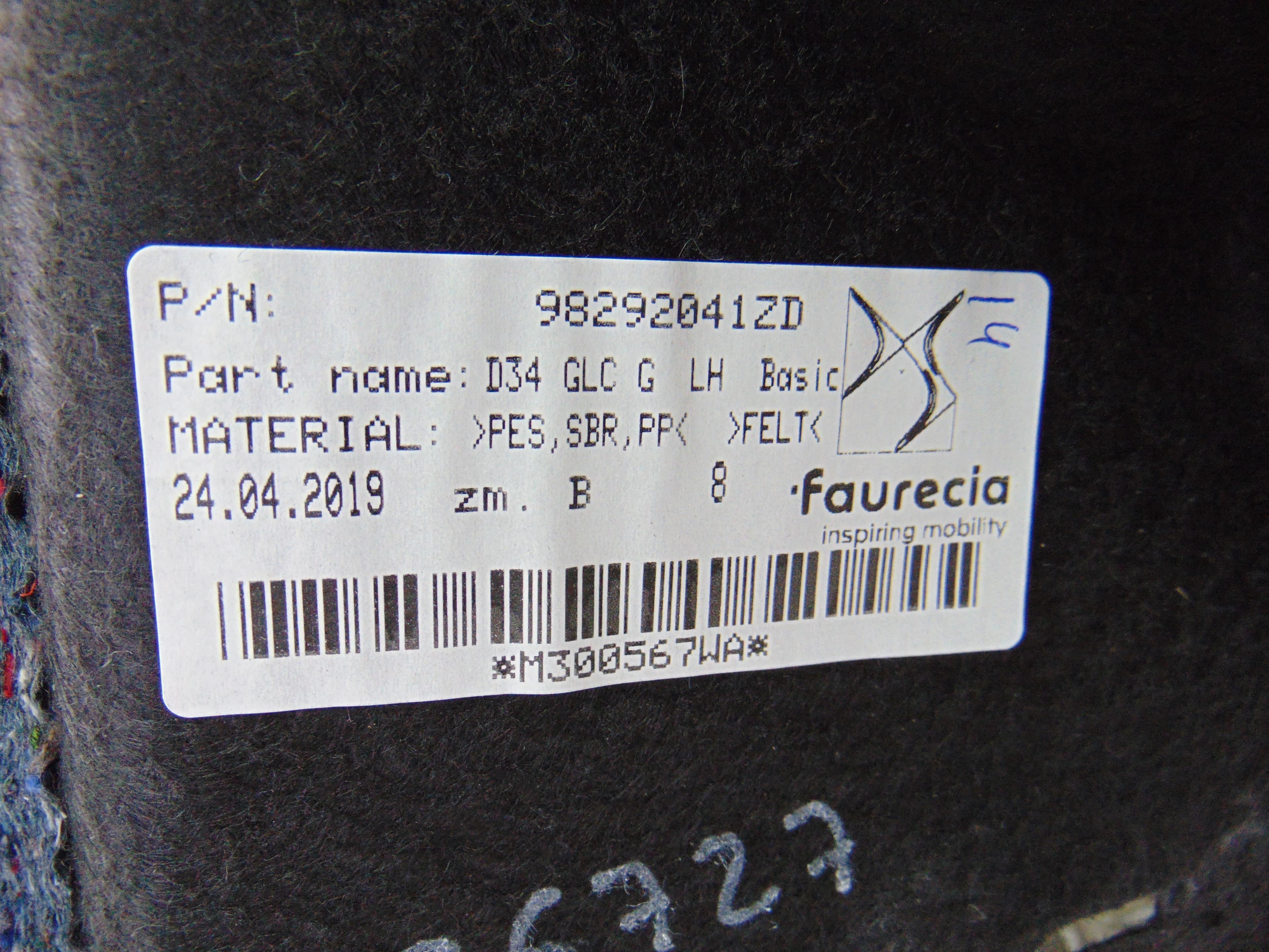 Guarnecido porton trasero, 98292041 nuevo 2