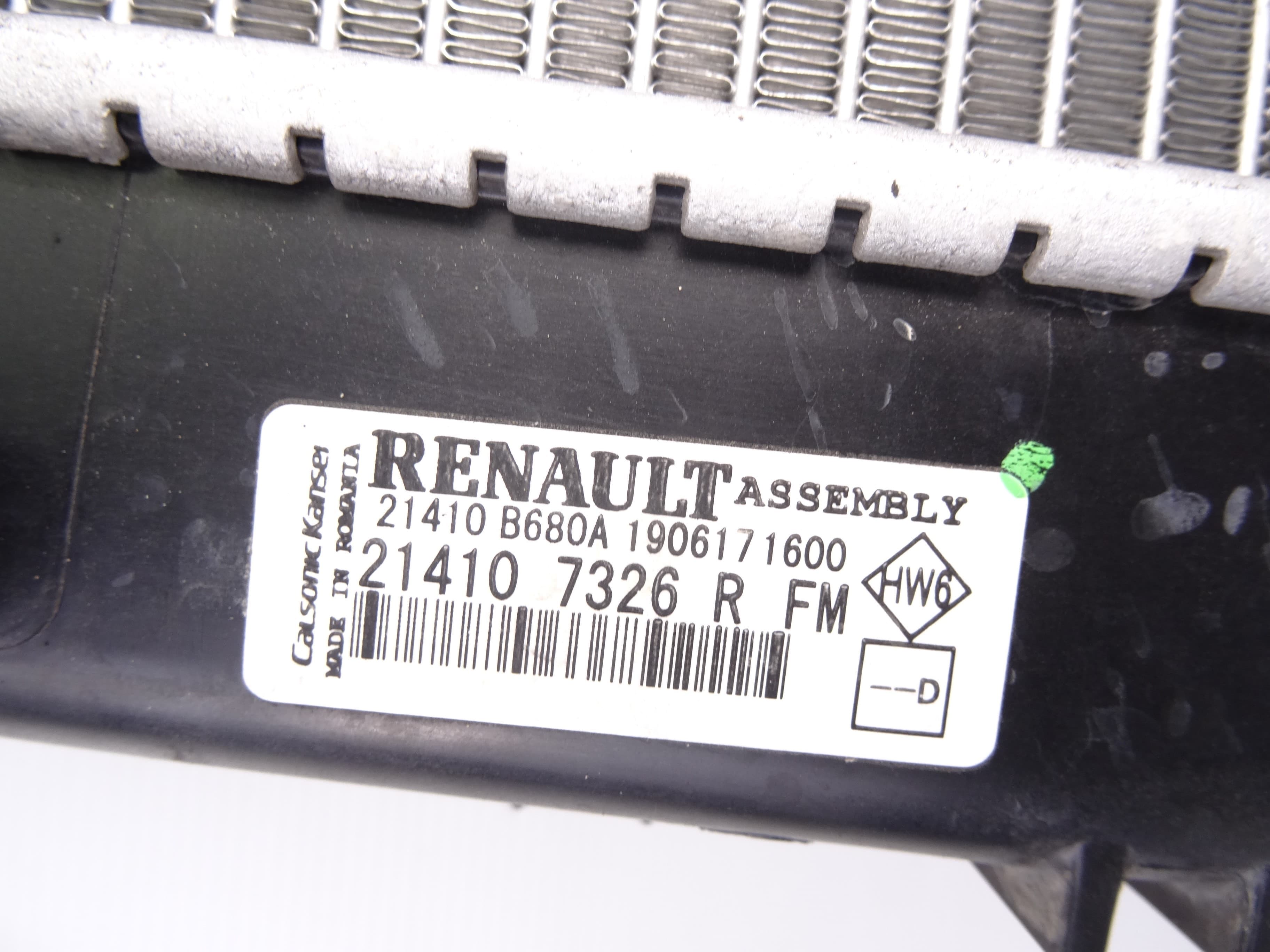 Radiador agua, Renault Clio Iv Dynamique 2014, 214107326R usado 2
