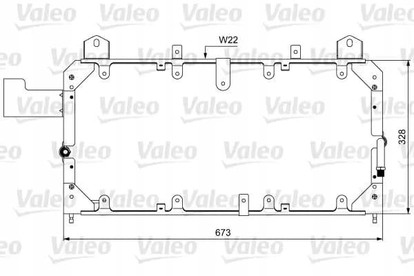 Condensador de aire acondicionado Valeo 814062 nuevo 2
