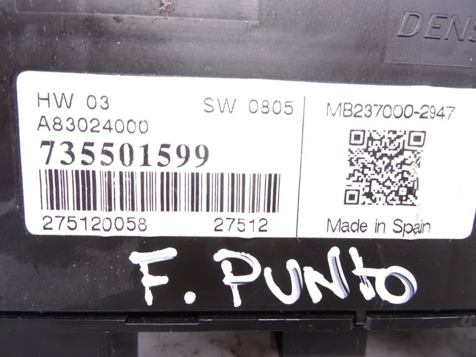 Mando climatizador, Fiat Iii Punto (199) Easy 2013, 735501599 usado 2