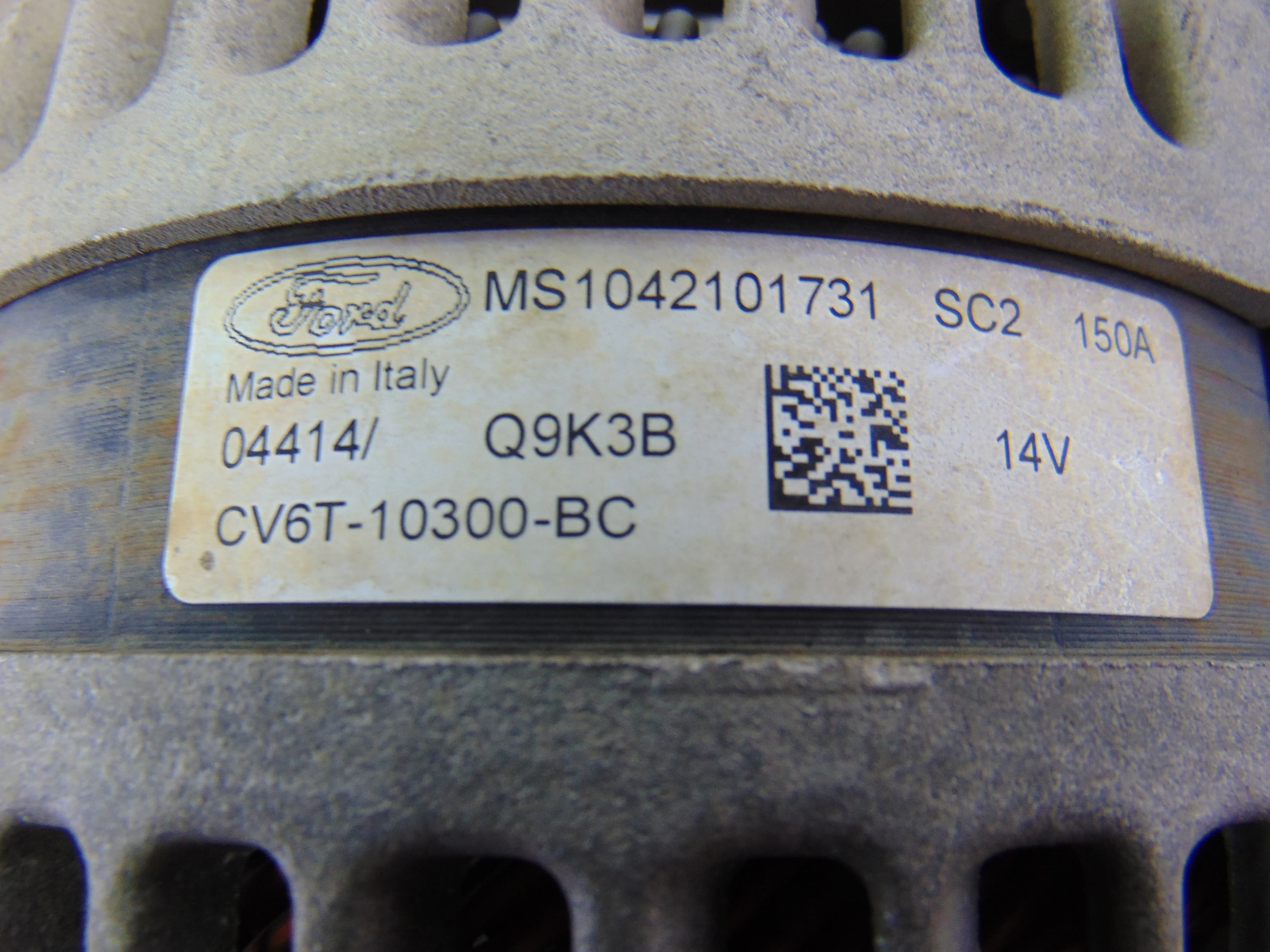 Alternador, Ford Fiesta (Cnn) Trend 2014, CV6T10300BC usado 2