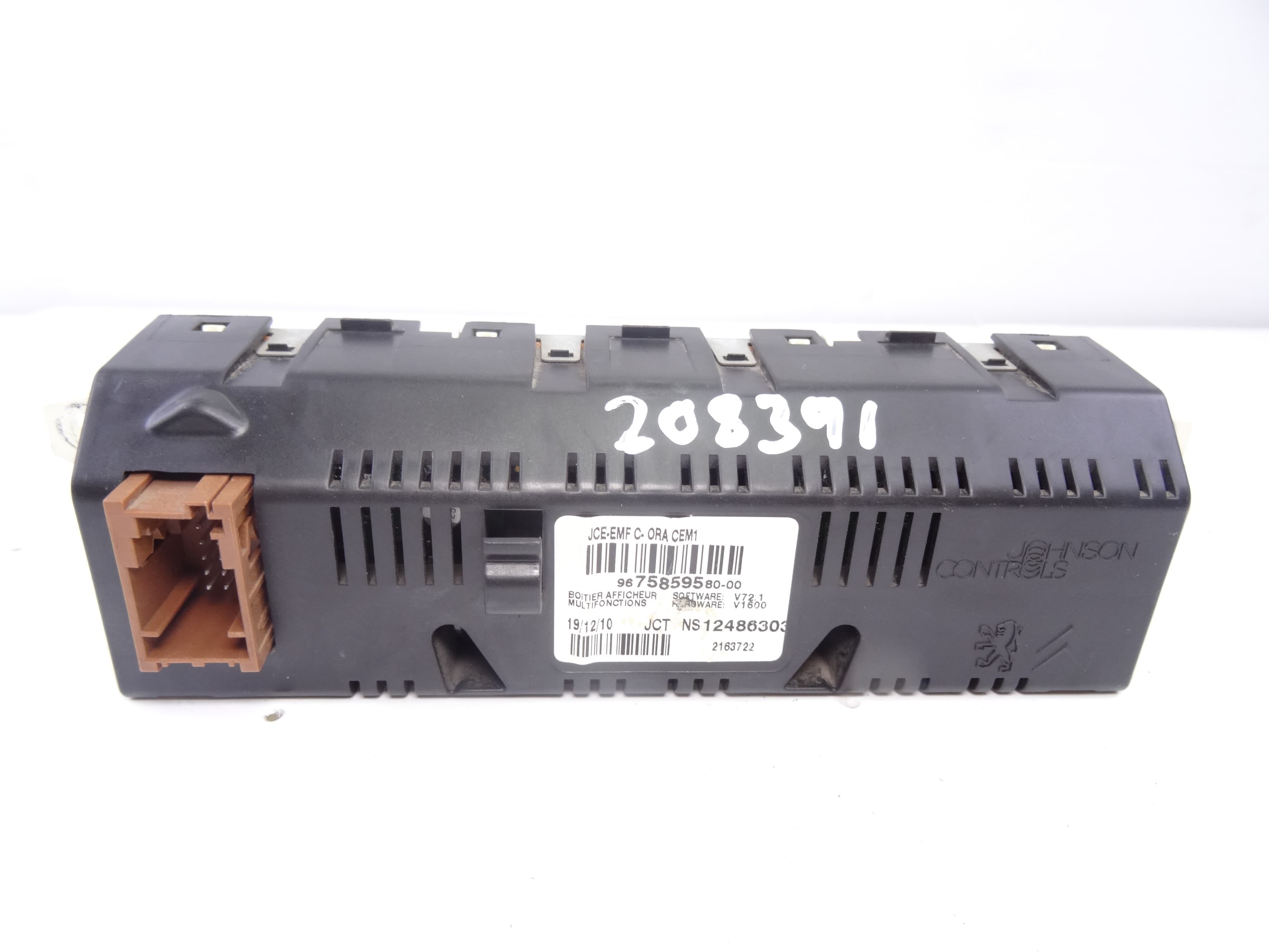 Pantalla multifuncion, Peugeot 207 * 2011, 9675859580 usado 2