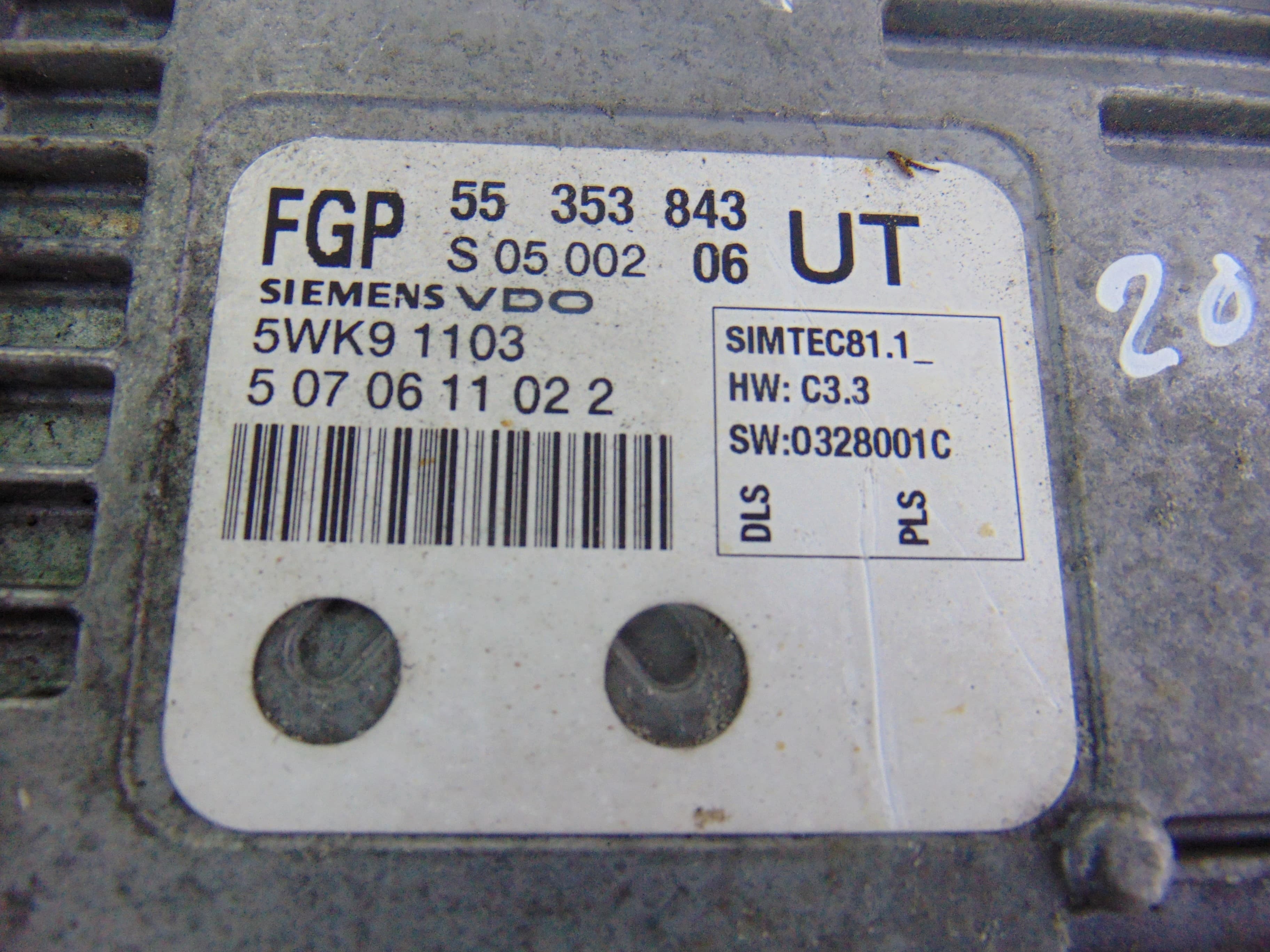 Centralita motor uce, Opel Zafira B Cosmo 2005, 55353843 usado 2