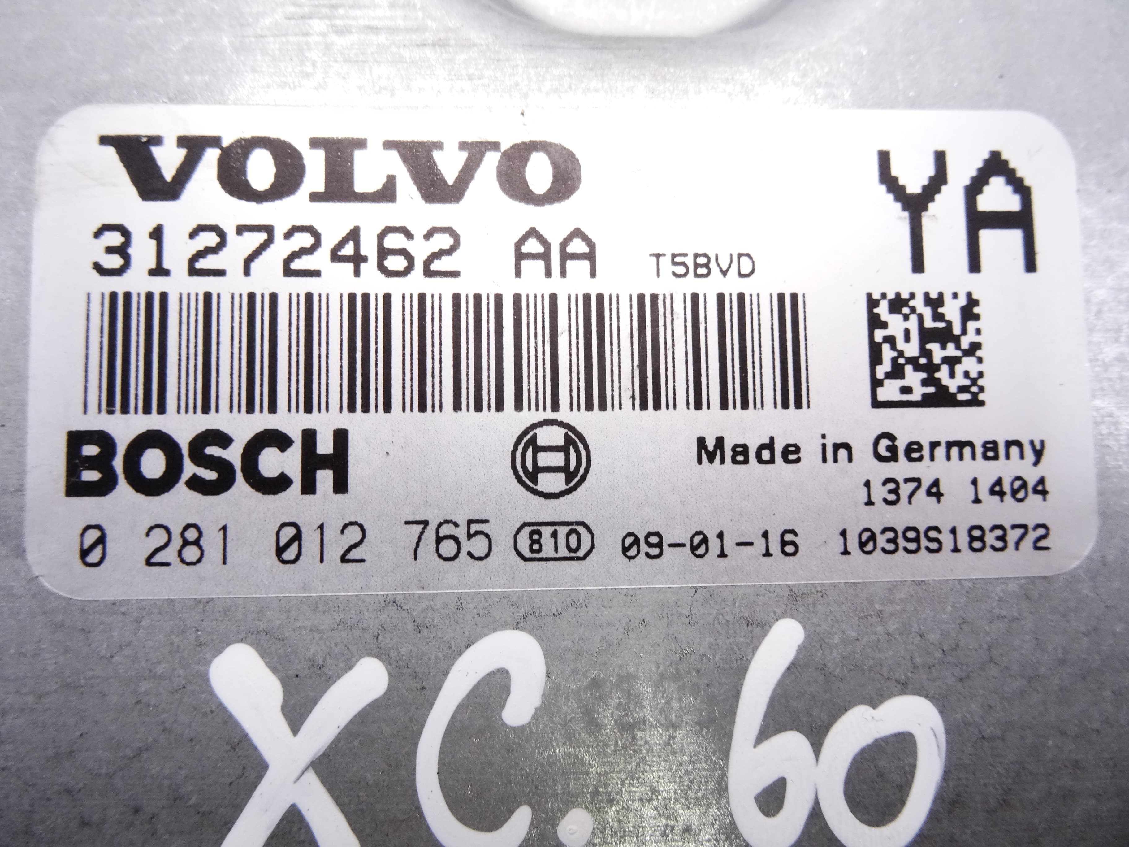 Centralita motor uce, Volvo XC60 Kinetic Awd 2009, 31272462AA usado 2